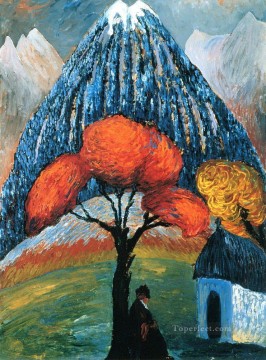抽象的かつ装飾的 Painting - 木 マリアンヌ・フォン・ヴェレフキン 表現主義